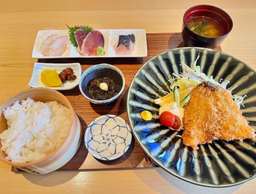 アジフライランチ