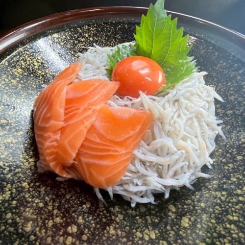 しらすと選べる刺身二色丼