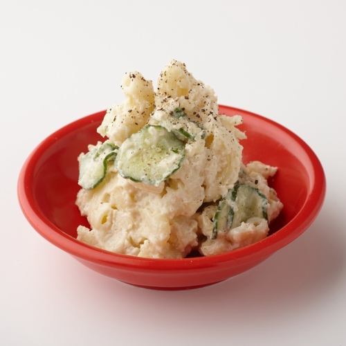 Chewy potato salad with macaroni