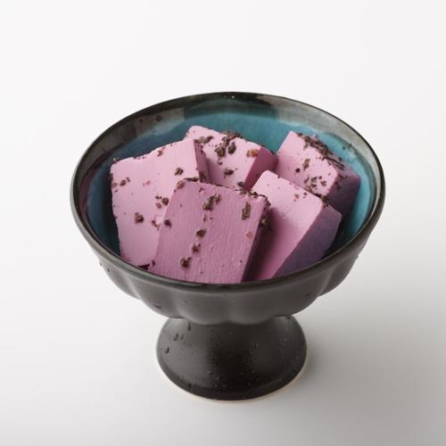 Red shiso vinegar tofu