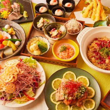 《生付き2時間飲み放題》こだわりの和のおもてなし「出雲コース」5000円〈全8品〉