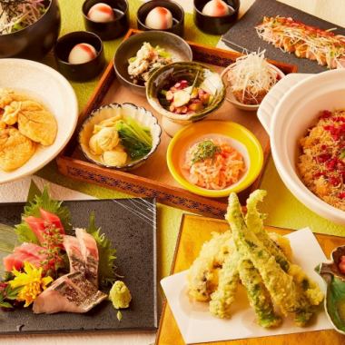 《10月～のご予約》生付き2時間飲み放題「伏見稲荷コース」4500円〈全13品〉