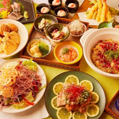 《10月~のご予約》生付き2時間飲み放題「出雲コース」5000円〈全13品〉