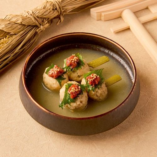 梅しそ鶏つくね串