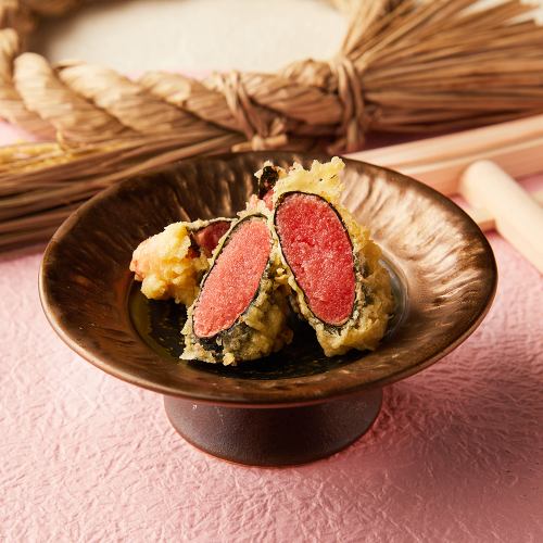 明太子の海苔巻き天ぷら
