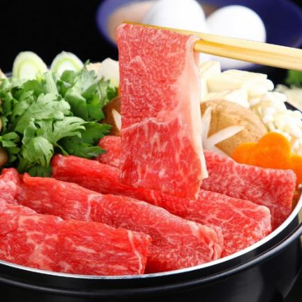 《3H飲放題付》期間限定!和牛すき焼き鍋×焼売×お刺身5種盛り含む全11品 9000円⇒8000円