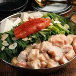 【3H飲み放題付】豪華明太もつ鍋×刺身3点盛&鶏ねぎまみれ『明太もつ鍋コース』全10品 5000円