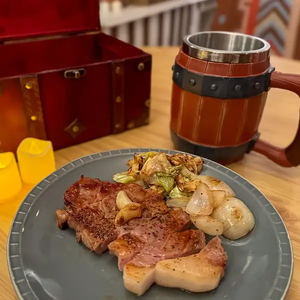Oak meat steak