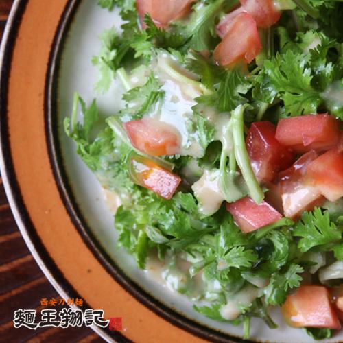 tomato and coriander salad