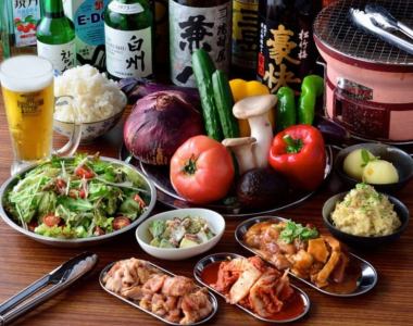 가슴이 두근 하트 풀 코스 4500 엔 음료 뷔페 포함 (90 분 LO 제)
