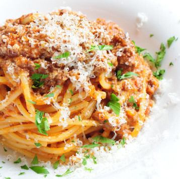 常陸牛のボロネーゼレモン風味