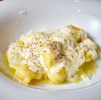 サツマイモのニョッキゴルゴンゾーラソース
