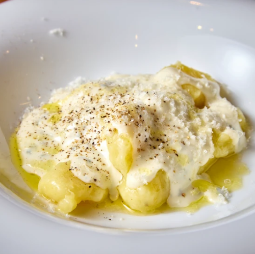 サツマイモのニョッキゴルゴンゾーラソース