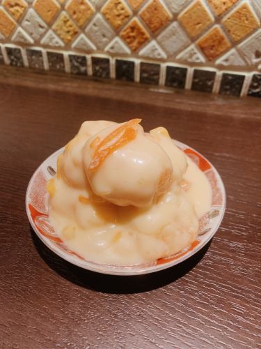 橙味虾仁蛋黄酱