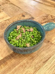 自家製パンチェッタとグリーンピースのソテー