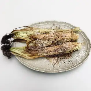皮付きヤングコーンのオーブン焼き