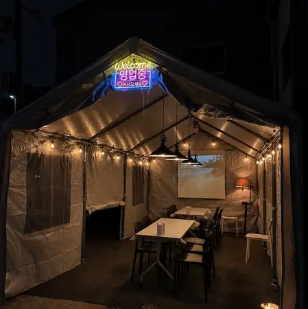 テラス席のみサムギョプサルご注文いただけます♪
