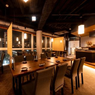 夜景を楽しみながらお楽しみ下さい。