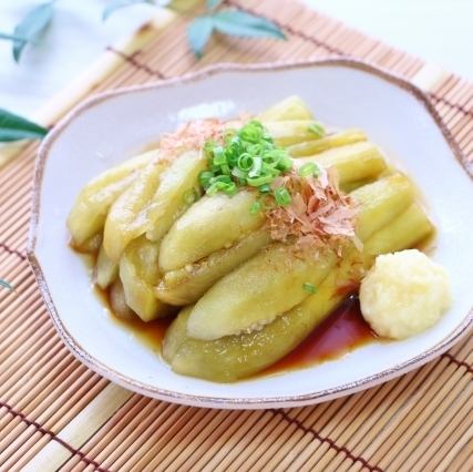 ナスの生姜焼き