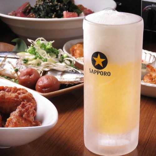 The Sapporo Black Label is 272 JPY (incl. tax), which is a great value every day★