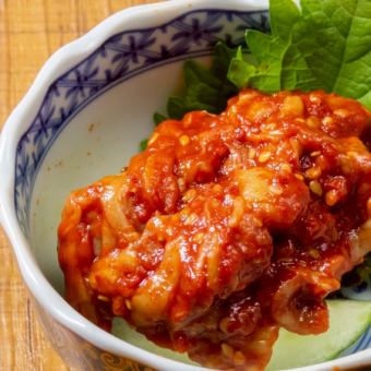 サメ軟骨梅和え/山芋ポン酢/チャンジャ