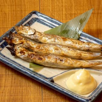 焼きししゃも/炙りえいひれ