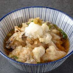牡蠣ときのこの揚げだし