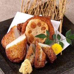 自家製薩摩揚げ　三種盛り合わせ