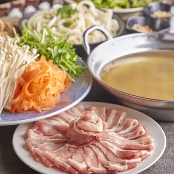 【린코스】엄선 돼지 소바다샤브를 만끽! 제철 생선 모듬도◎ 2시간 음료 무제한 8품 4000엔