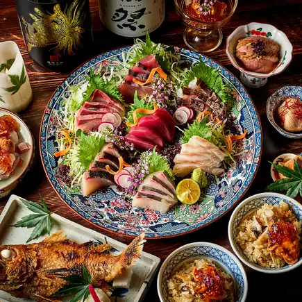 ■9月【3時間飲み放題付】のどぐろ塩焼きと雲丹料理を堪能できる《七宝コース》12品25000円