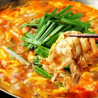 ★Delicious spicy round jjigae hot pot course ~Ro~ [7 dishes] + [all-you-can-drink for 3 hours] 4500 → 4000 yen