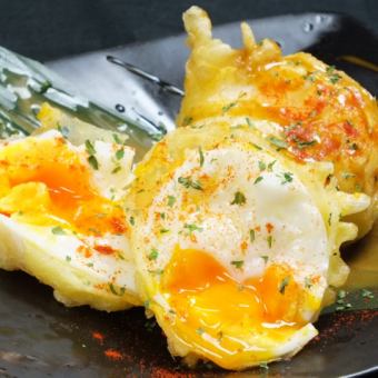 Soft-boiled egg tempura