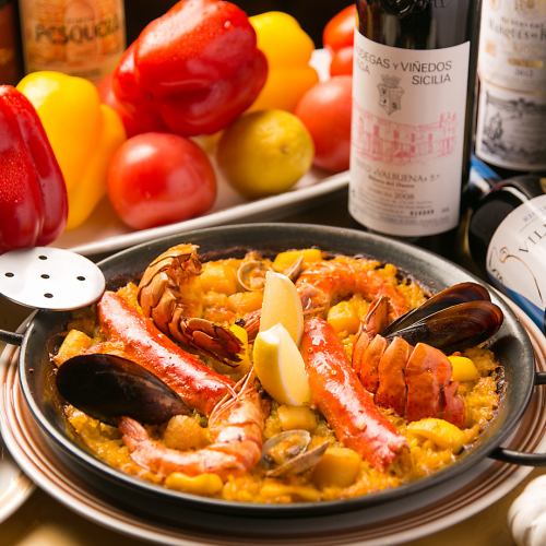 Paella Course 【All 7 items 3800 yen】