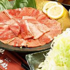 [Premium Course] 3 hours premium all-you-can-drink & beef tongue shabu & thick-sliced beef tongue charcoal-grilled 9 dishes in total★