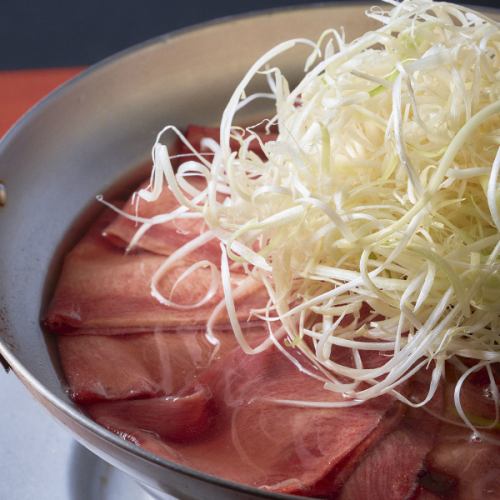牛タンしゃぶしゃぶ 牛テールスープ