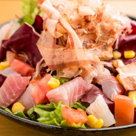 Avocado and fresh fish salad