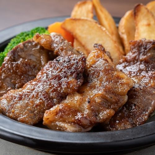 国産牛の中落ちカルビ焼き弁当　100g