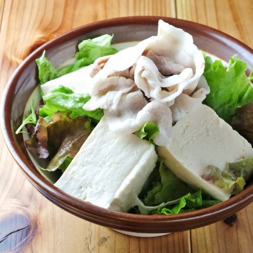 ゆで豚と豆腐のサラダ