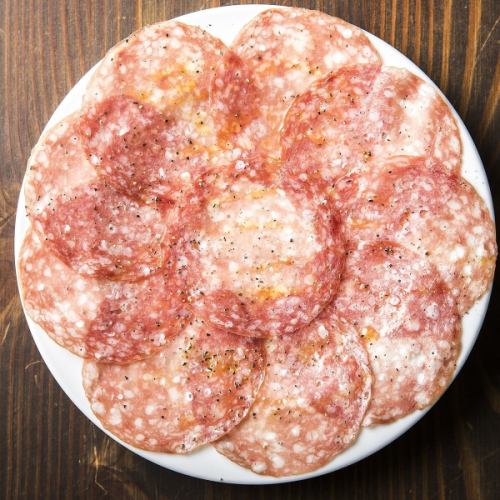 Thinly sliced salami that melts in your mouth
