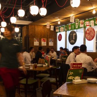 餐廳中央的餐桌座位！在熱鬧的餐廳享受北海道意大利美食的美好時光♪