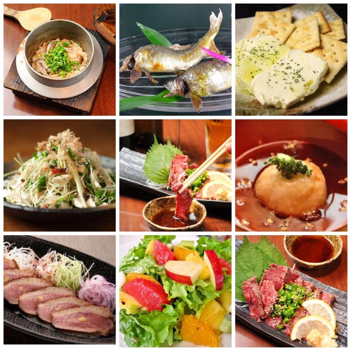 旬の野菜を使った創作料理の数々をお愉しみください★