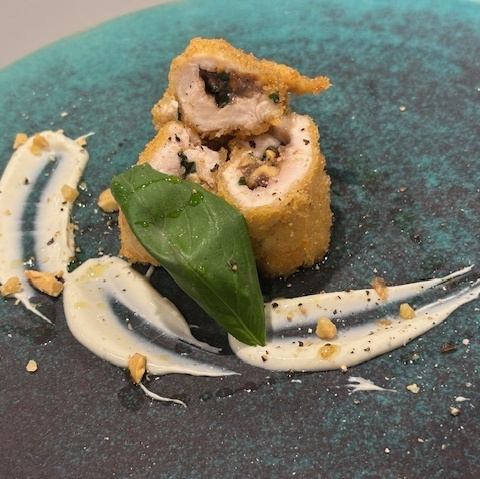 ささみとバジルのレアカツ