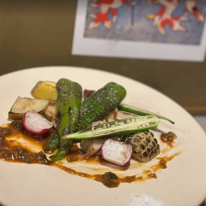 Counter reservation grilled vegetables 1 yen