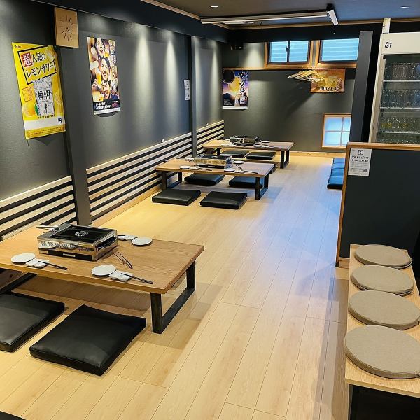 Inside the store where you can feel the warmth of wood! Private room seats are OK for 4 to 10 people ♪ You can enjoy your meal with peace of mind without worrying about the eyes.