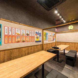 合コンや女子会、普段使いにも最適。幅広いシーンで使いやすい定番席♪