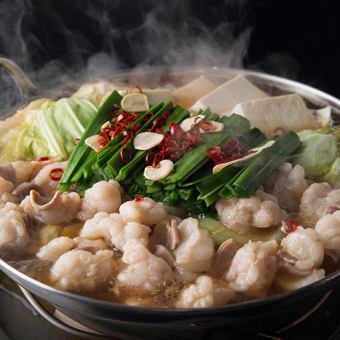 冬季限定『博多もつ鍋食べ放題コース』串焼き盛り含む全8品3時間飲み放題付4500円→3500円