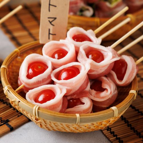 プチトマト巻き串