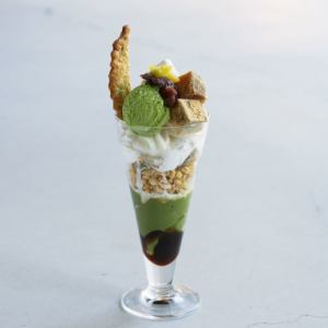 Nakahora Farm Soft Serve Uji Matcha and Warabi Mochi Parfait