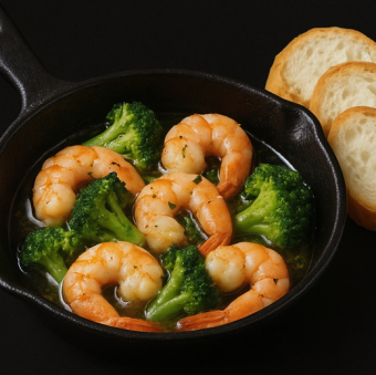 エビのアヒージョ