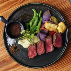 the steak